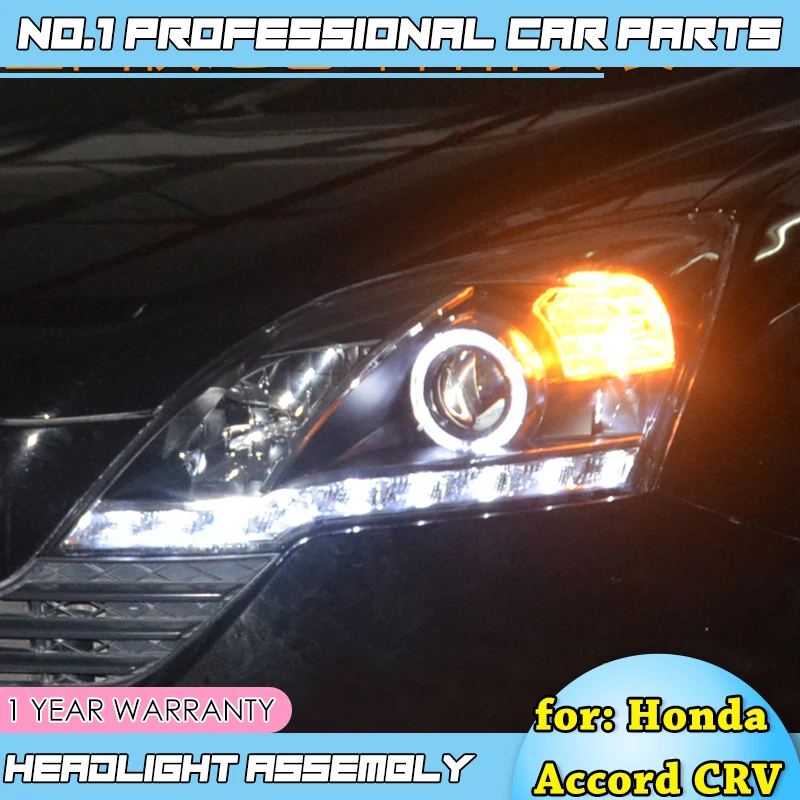 Автомобильные аксессуары для Honda CRV фары 2007 2011 светодиодные ангельские глазки DRL
