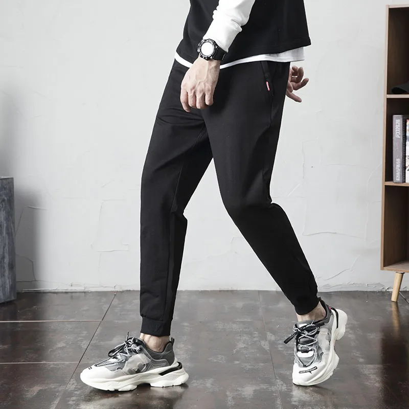 

Casual Pants Men Sportswear Tracksuit Bottoms Skinny Sweatpants 95% Cotton Trousers Gyms Jogger Track Pants Mens Joggers K341