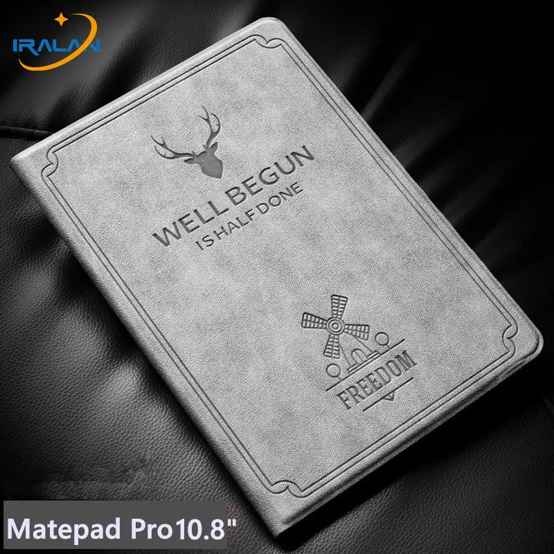 Магнитный смарт чехол для Huawei MatePad Pro диагональ 10 8 дюйма искусственная кожа флип с