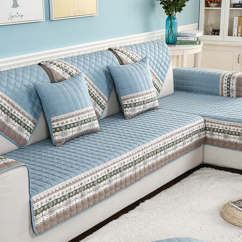 Хлопковые чехлы для диванов набор полотенец хлопковые Чехлы L-образных | Дом и сад