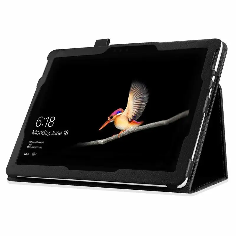 Совместимый Чехол для клавиатуры w/Type Microsoft Surface Go 10 Mult Angle View Portfolio Cover Fit &quotTablet