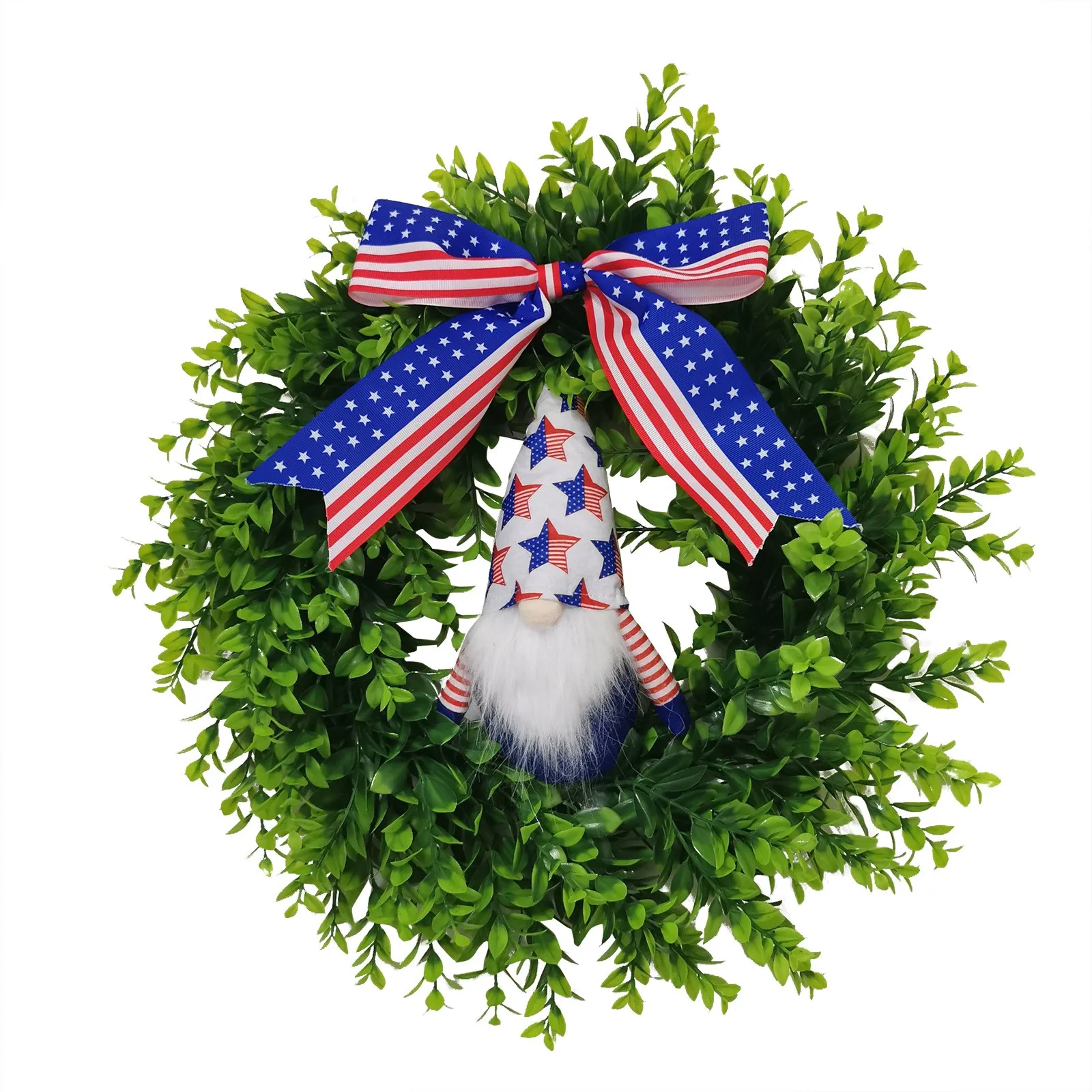 

Independence Day wreath Artificial plants Background Wall window decorative Wedding party supplies Gifts Diy home decoration