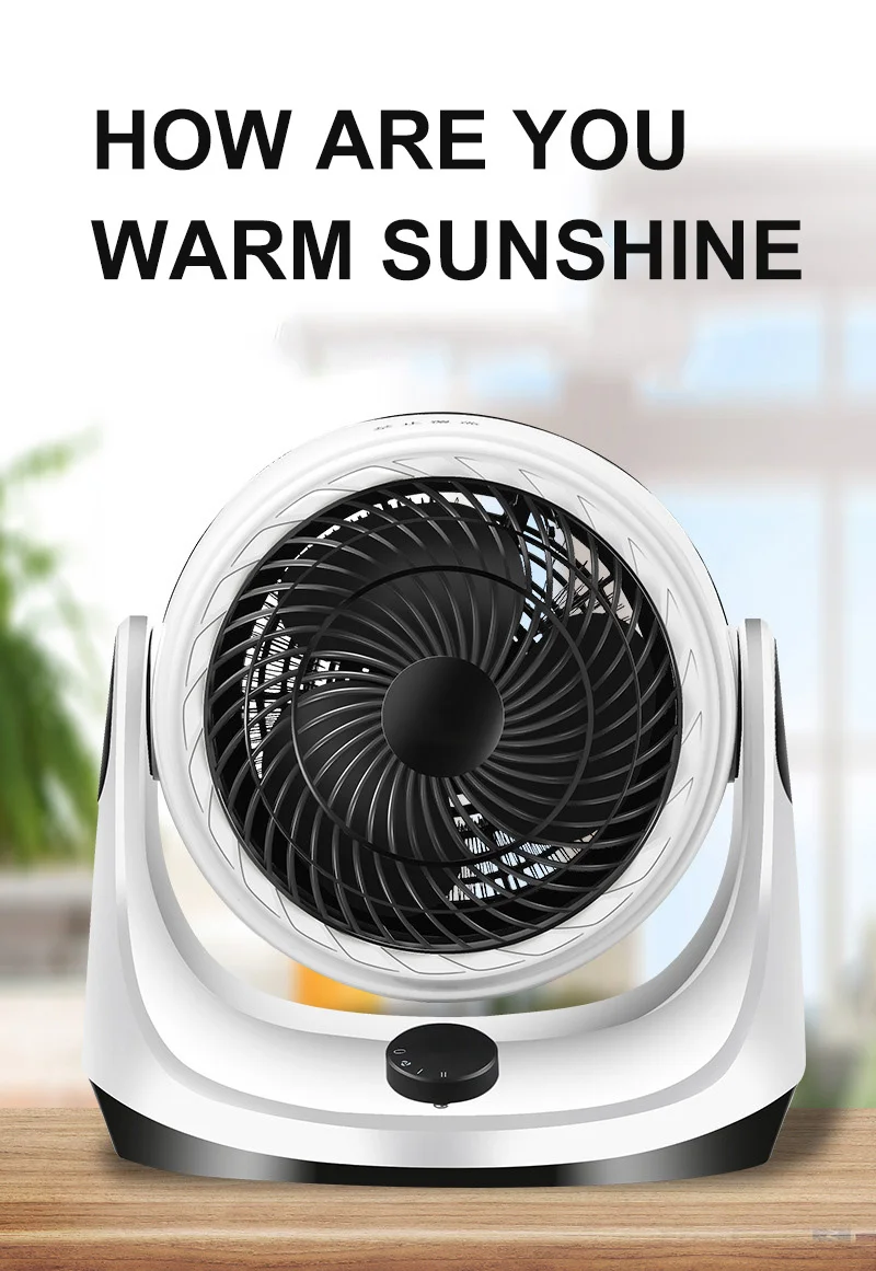 Turbine Cooling and Heating Heater Dual Purpose Turbine Mini Fan Household Electric for Office Bedroom 220V High Quality QN21