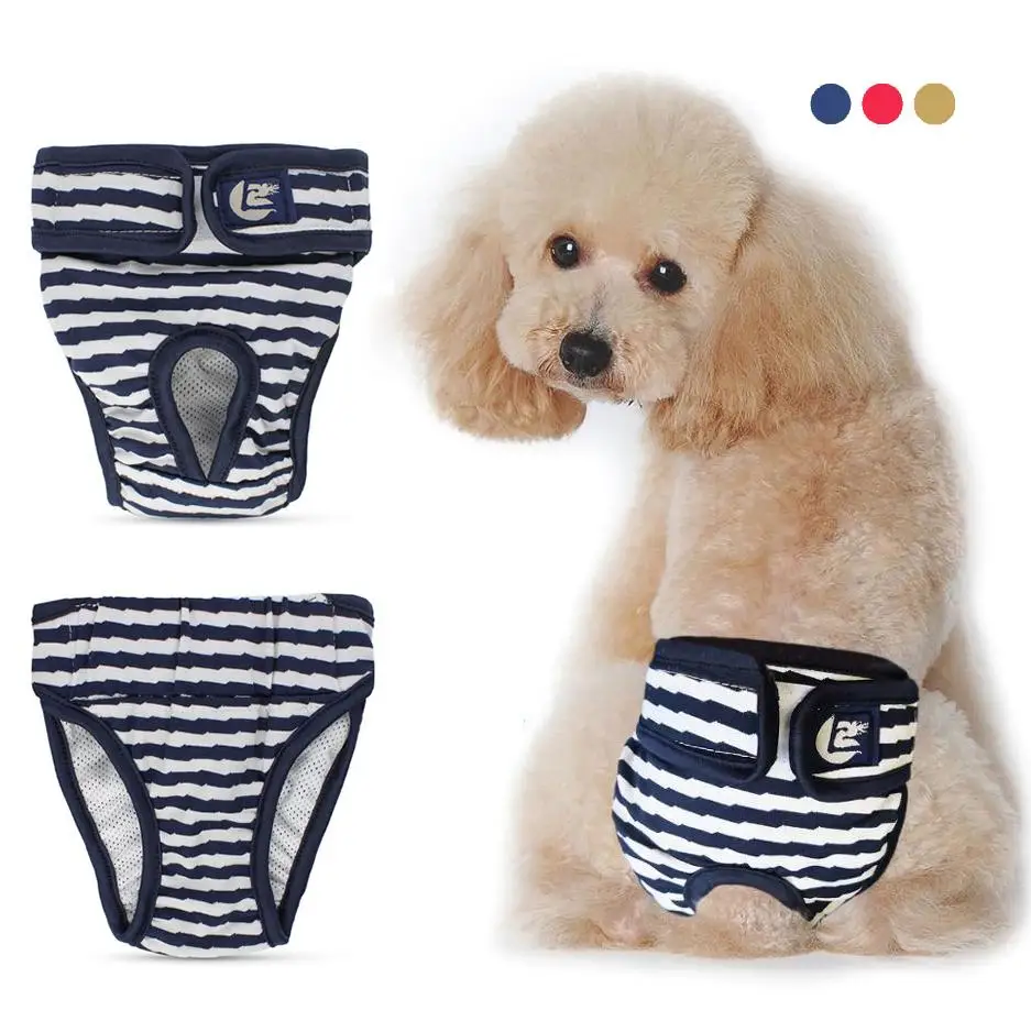 

Washable Pet Diaper Physiological Pants Sanitary Female Dog Panties Harassment Shorts Underwear Briefs For Dogs Cats Pet Clothes