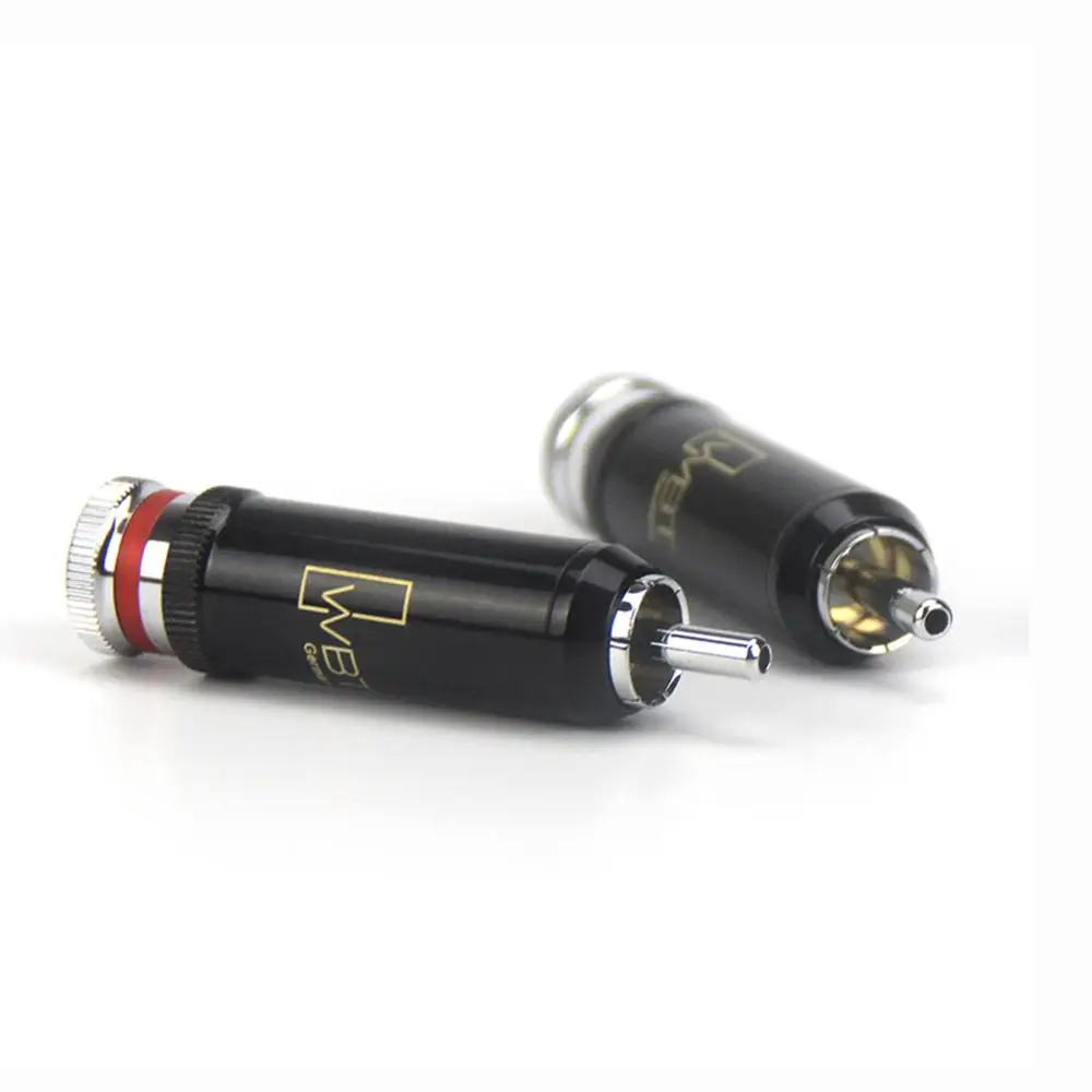 Collime Hifi 4 шт. WBT 0102Ag латунь родиевое покрытие RCA разъем для аудио DVD CD плеер