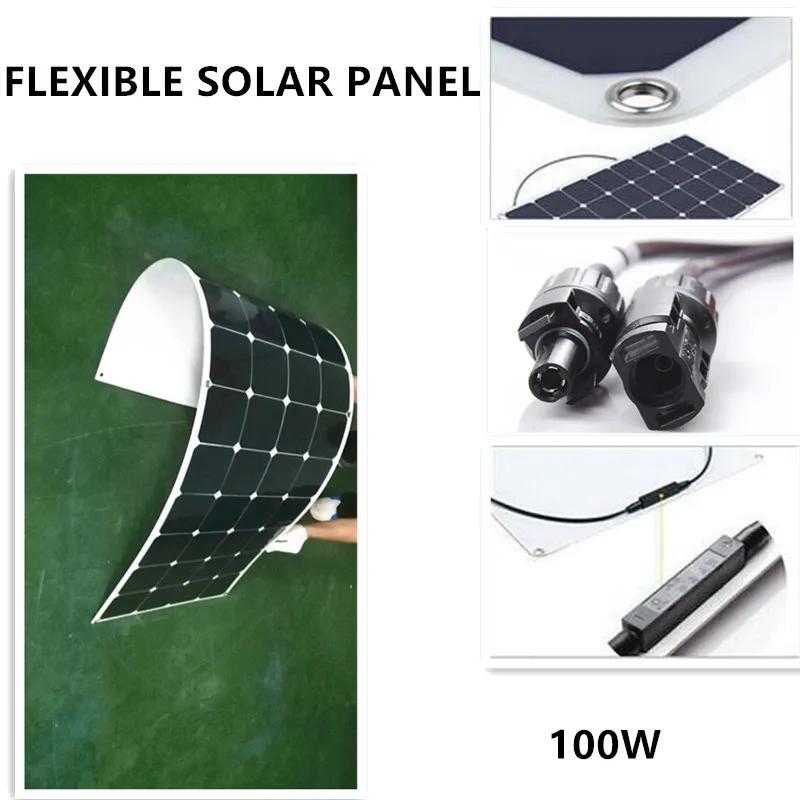 Последняя мода Топ Дизайн sunpower Складная Гибкая солнечная панель 100w