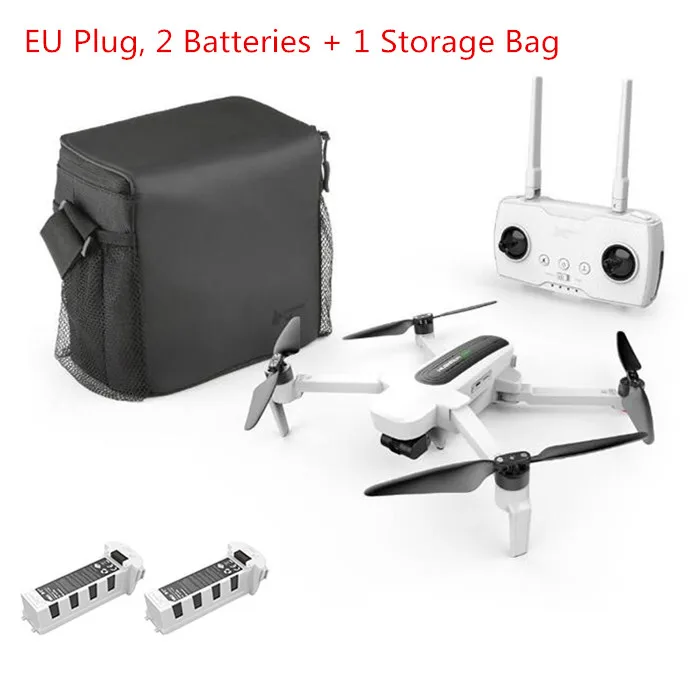 EU 2Battery 1 Bag Hubsan H117S Zino gps дрона с дистанционным управлением 5,8 Г 1 км с видом от первого лица в формате 4K UHD, Камера 3-осевому гидростабилизатору Квадрокоптер с дистанционным управлением UAV RTF gps+ ГЛОНАСС беспилотный вертолет игрушка - Цвет: EU 2Battery 1 Bag