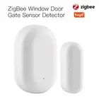 Датчик двери Tuya Smart ZigBee, датчик открытиязакрытия дверей, Wi-Fi, сигнализация для дома, совместим с приложением Alexa Google Home Tuya Smartlife