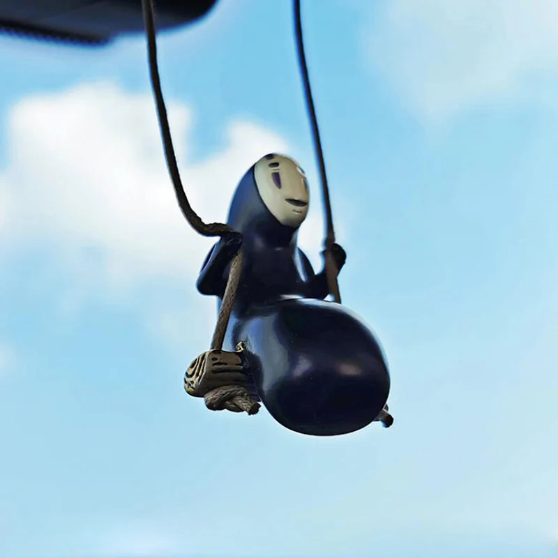 

Studio Ghibli Spirited Away No Face Man Figures Toys DIY Decor Miyazaki Hayao Swing Ghost Decoration Mini Figure Model Figurine