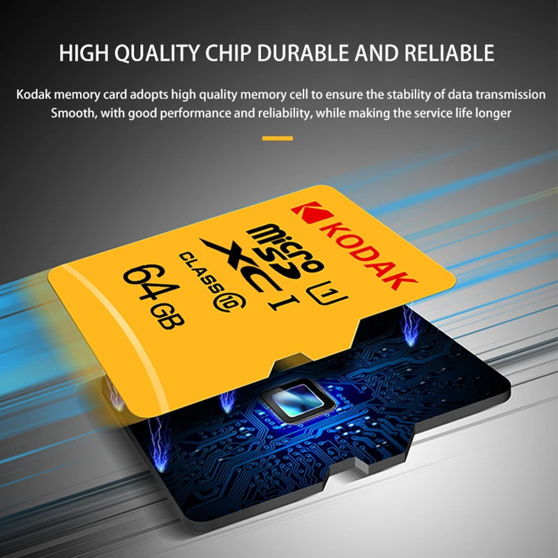 Карта памяти KODAK U1 Micro SD высокоскоростная карта sd класс 10 128 ГБ 32 16 TF/SD | Компьютеры и