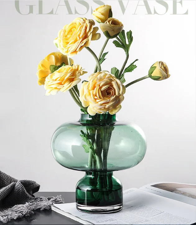 

Nordic Dried Flower Vase White Ceramic Vase Home Decoration Flower Arrangement Hydroponic Home Cafe Studio Decor