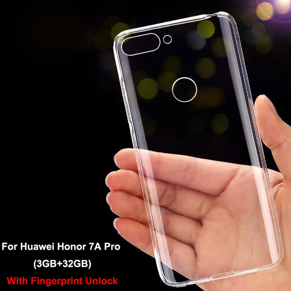 Мягкий чехол huawei Honor 7A Pro чехол Роскошный huawei Honor 7A прозрачный силиконовый чехол для huawei Honor 7 A Pro Чехол для телефона s