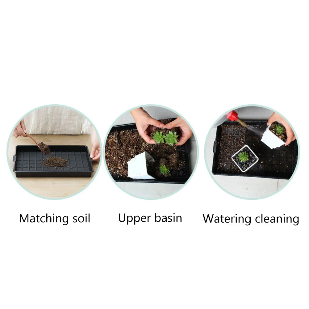 Держатель для воды суккулентов поднос цветочных горшков прочная Толстая