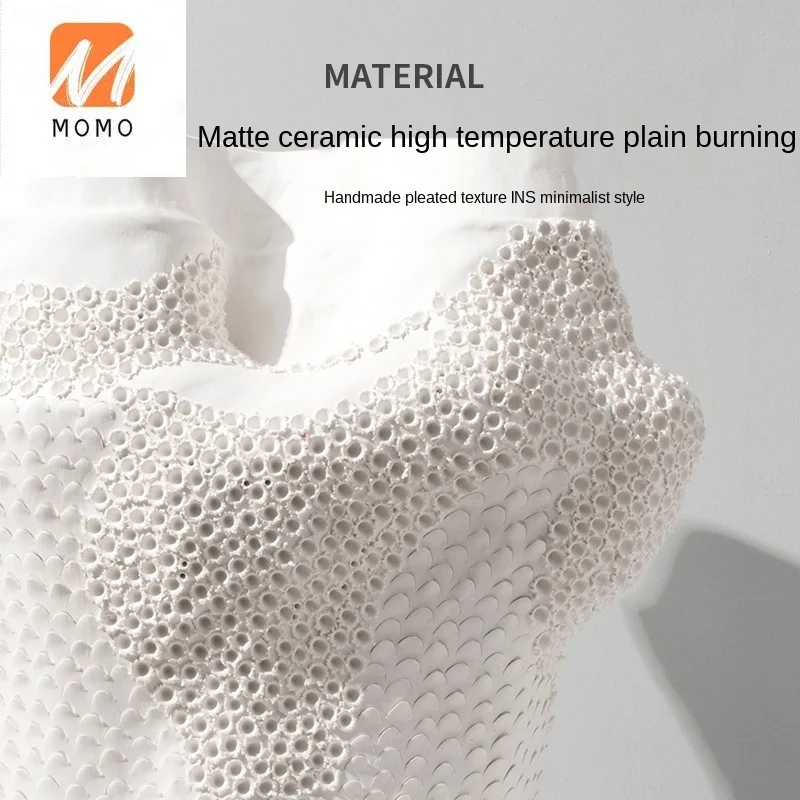 

Vase Decoration Modern Minimalist Living Room TV Cabinet Dining Table Model Room Irregular round Hole Flower Container