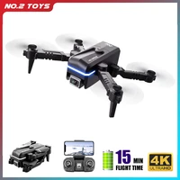 kk1 mini drone 4k hd with camera altitude hold headless 360 degree 50x zoom real time transmission foldable drones rc quadcopter