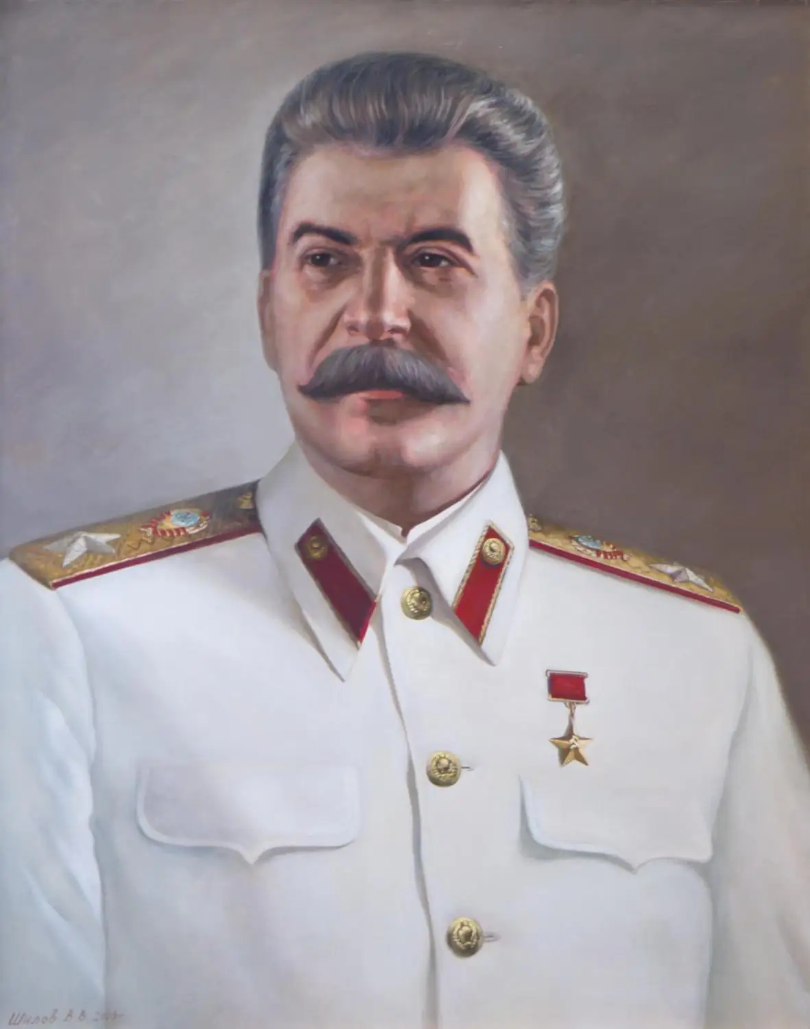 

wholesale painting # TOP art good quality --SOVIET WW2 painting-Russia joseph stalin portrait print art painting on canvas