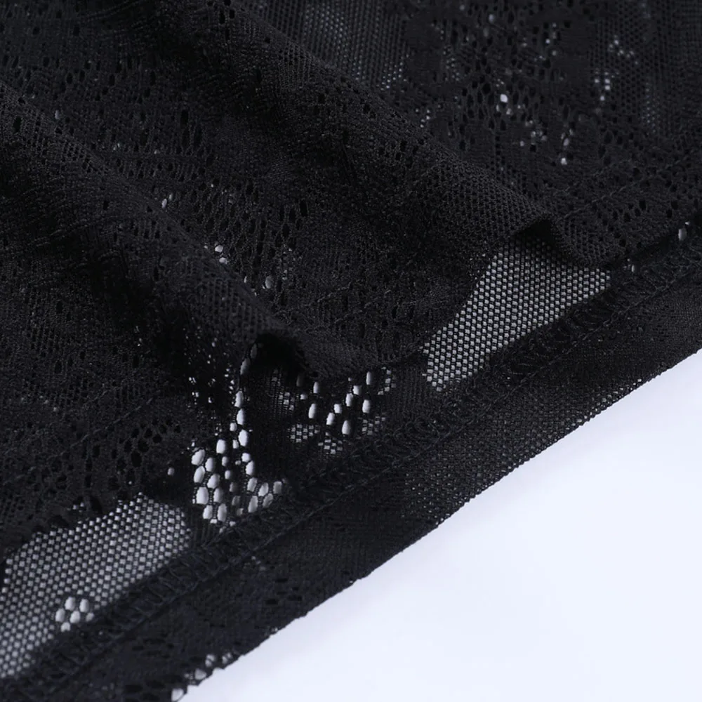 

Rosetic New Women Asymmetric Lace Skirt High Waist Sexy Gothic Vintage Velvet Patchwork Black Fashion Autumn Winter Skirts 2021