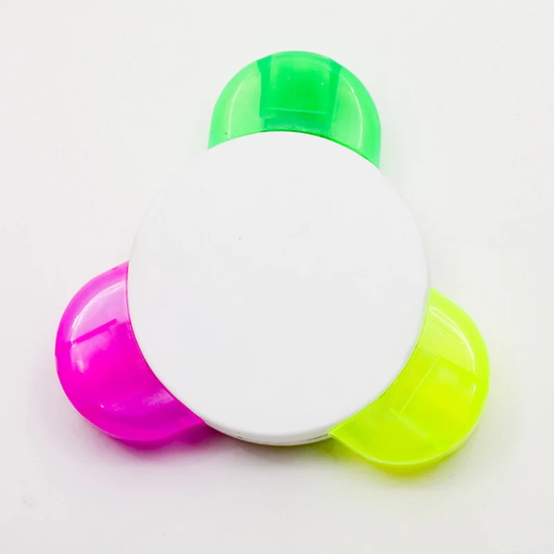 

3Color/Set Creative Mini Cute Flower Shape Highlighter With Fragrance Hand Account Drawing Pen Marcador Child Gift Office Supply