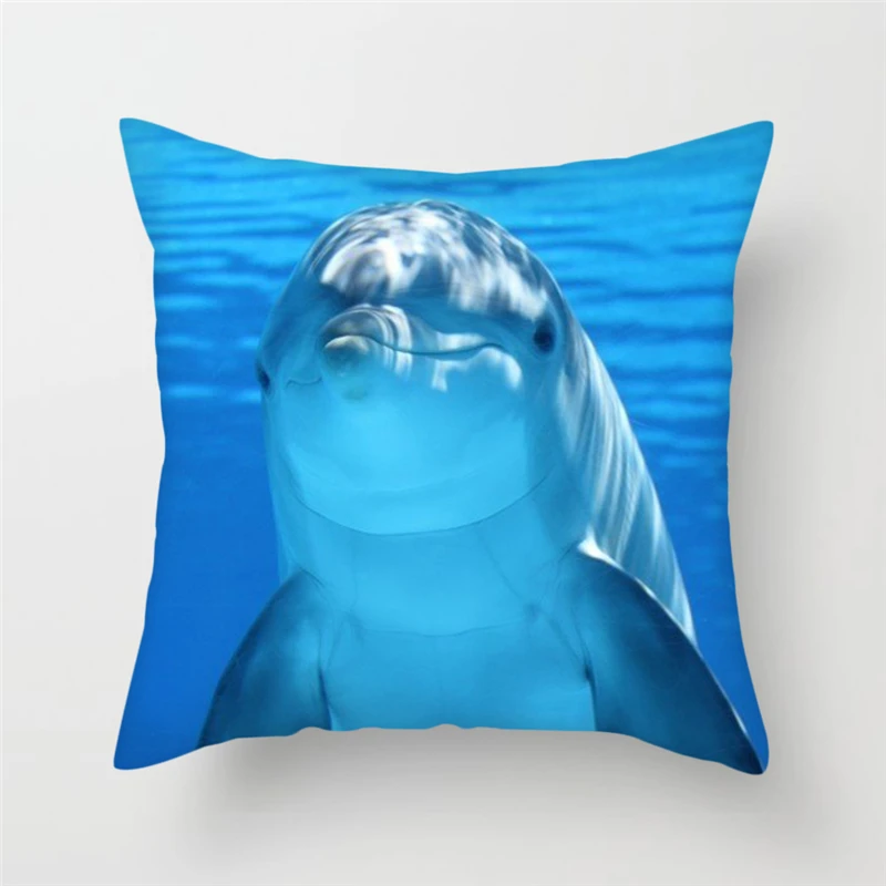 Fuwatacchi милые наволочки с дельфином для дивана домашнего стула декоративный чехол