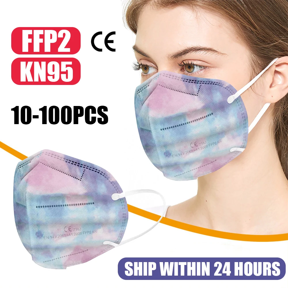 

10-100 шт. маски FFP2 KN95 защитная маска модная маска для лица защитные маски mascaras KN95 FFP2 Пылезащитная маска pm2.5 kn95mask