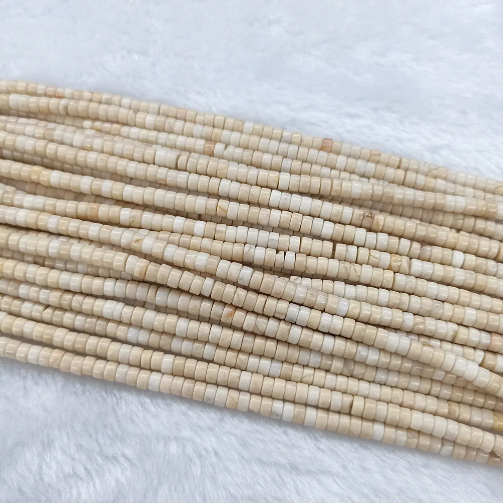 Новые бусины из натурального камня Бирюза Агат цилиндрические граненые ожерелье