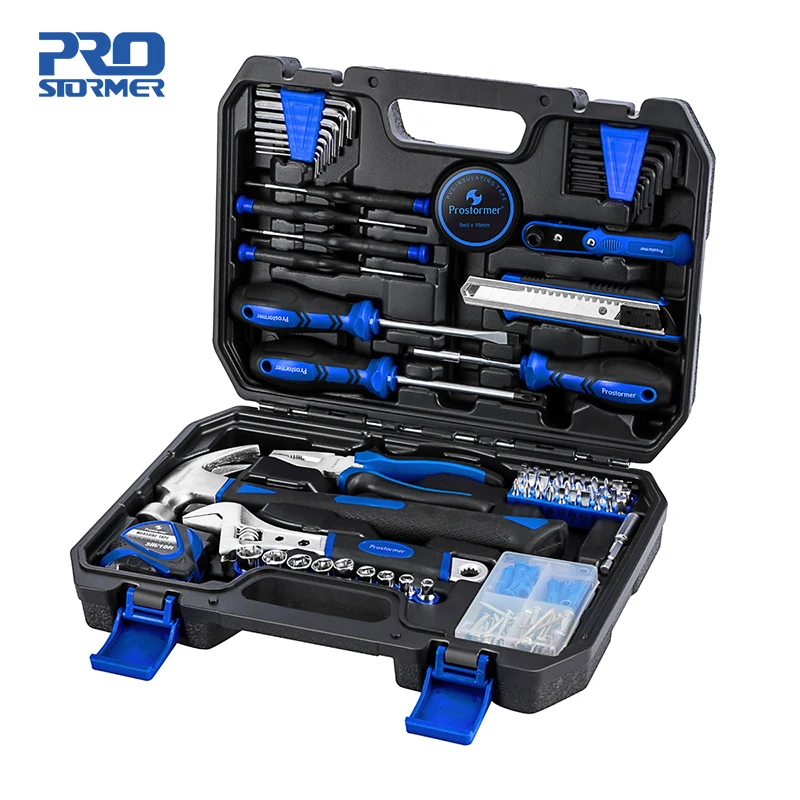 Набор бытовых ручных инструментов 120 шт. рычажный ключ храпового механизма