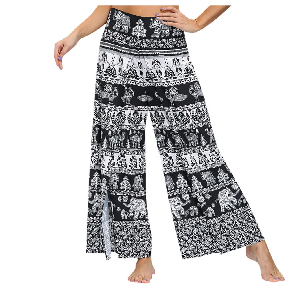 Богемные женские брюки в тайском индонезийском стиле с цифровым принтом летние