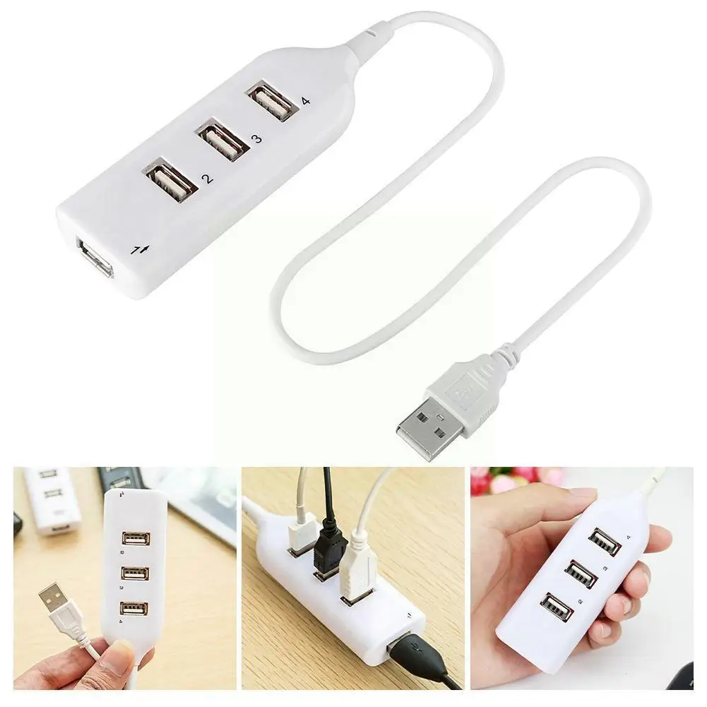 

High Speed 4 Port Usb 2.0 Multi Hub Splitter Expansion Adapter For Computer Desktop Pc Laptop Adapter Plug Connector E6j0