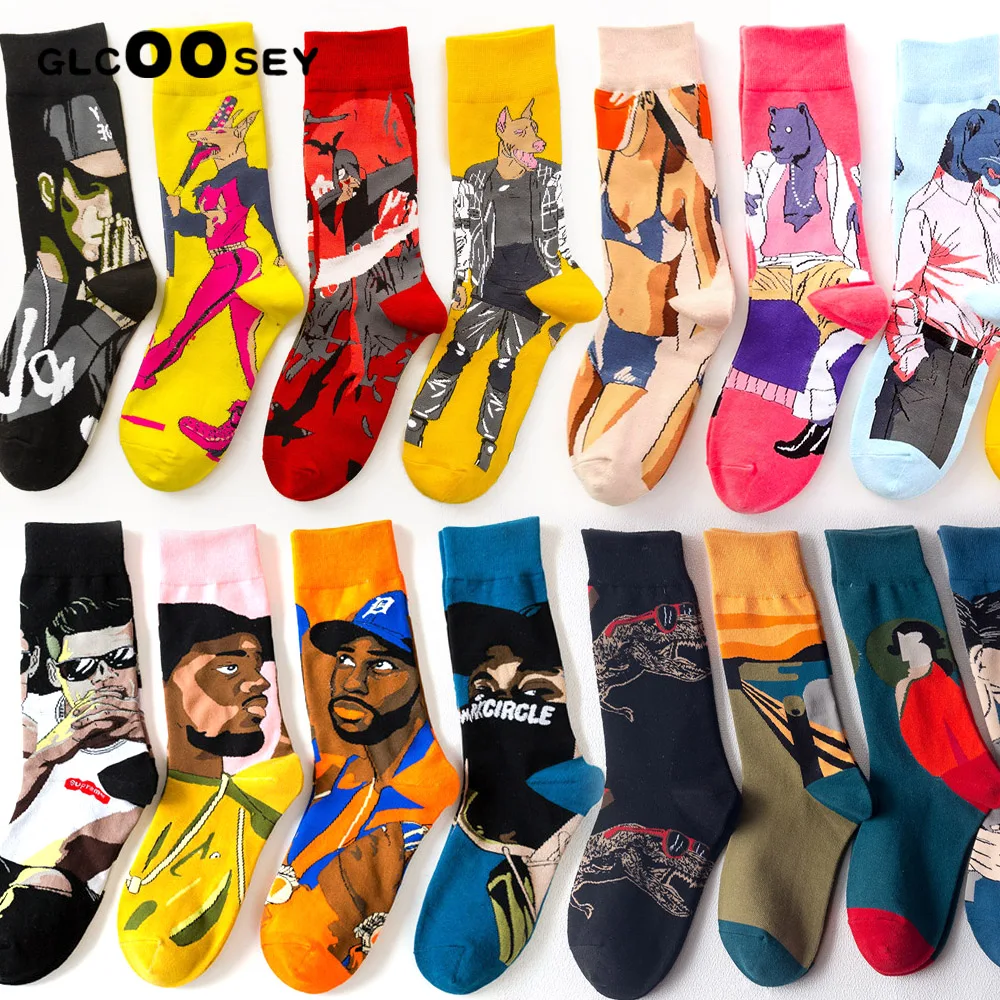 Оригинальные уличные модные носки для скейтборда в стиле хип хоп индивидуальные
