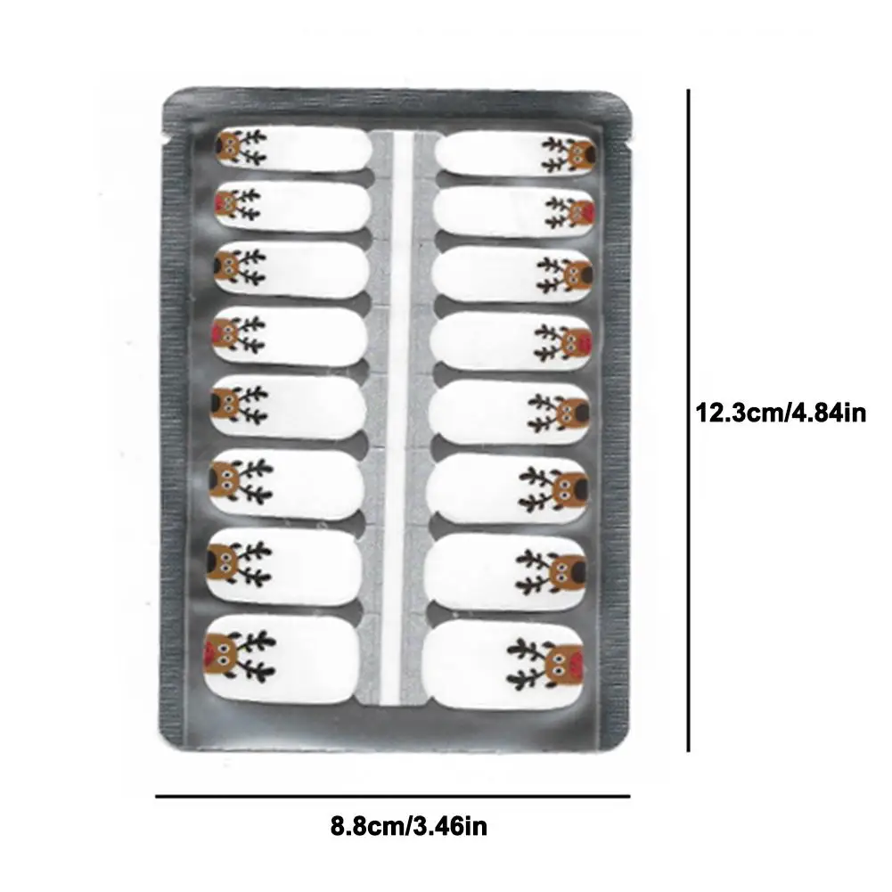 

Christmas Nail Transfer Water Sticker Decal Christmas Theme Designs Nail Art Decoration for Manicure Watermark Nail Stickers 40p