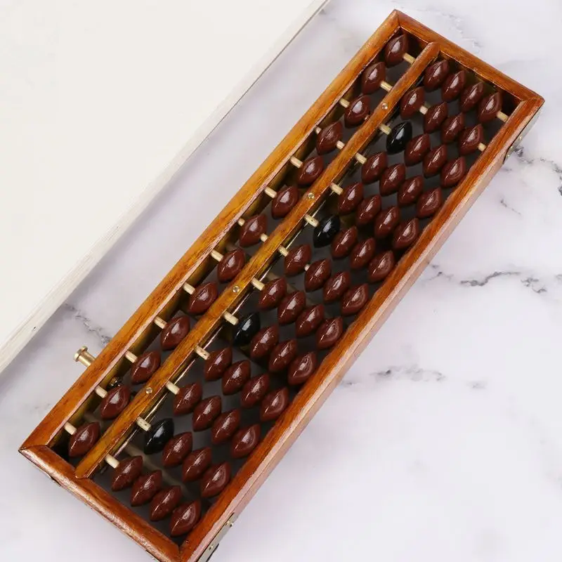 

Portable Chinese 13 Digits Column Abacus Arithmetic Soroban Calculating Counting Math Learning Tool School Office Use