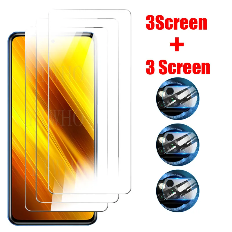 

Защитное стекло Poco X3 для Xiaomi Poco X3 NFC X3 Pro, закаленное защитное стекло, пленка для объектива камеры на Pocox3 X 3 F M F3 M3 Pro