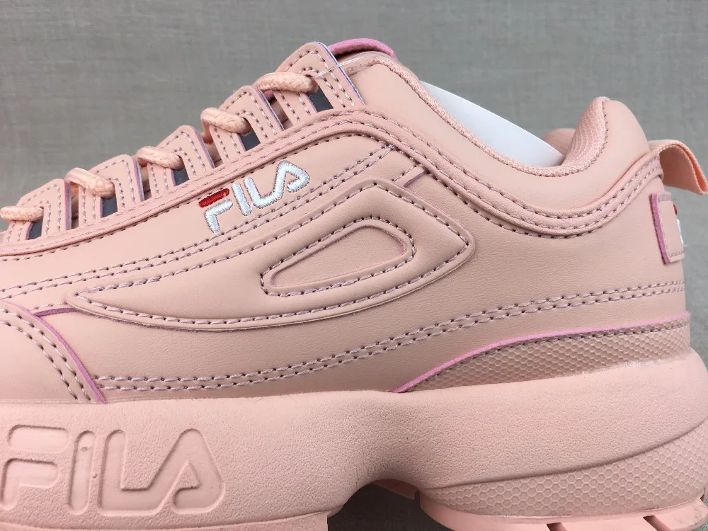 Женские розовые кроссовки для бега FILA Disruptor II спортивная обувь нескользящая