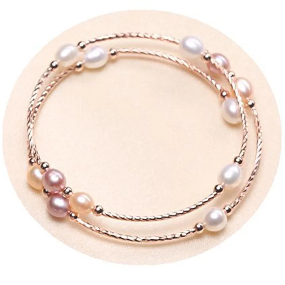 YKNRBPH 14 к Изысканный жемчужный браслет Открытый изысканный для женщин свадьбы