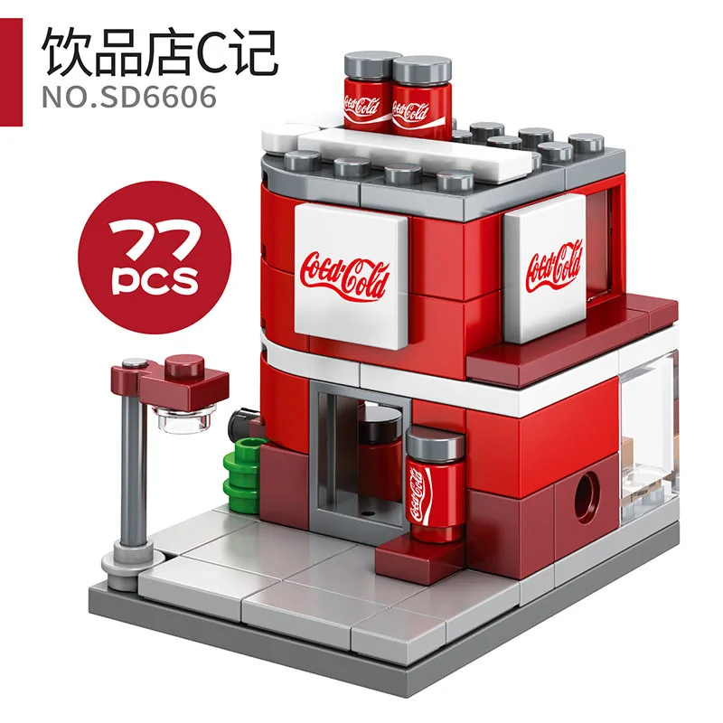 Горячие городские создатели мини уличный вид шоколадный картофель фри магазин