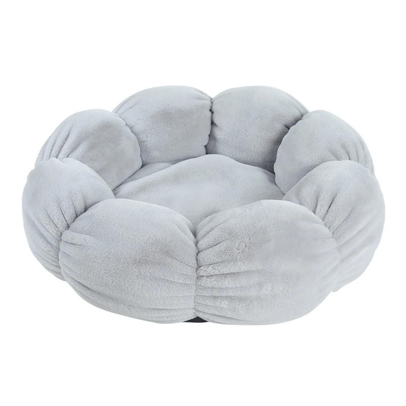 

Pet Flower Shaped Cat Bed Comfortable Dog Kennel Ultra Soft Washable Dog Cat Cushion Bed Warm Self-Warming House Sleeping Bag