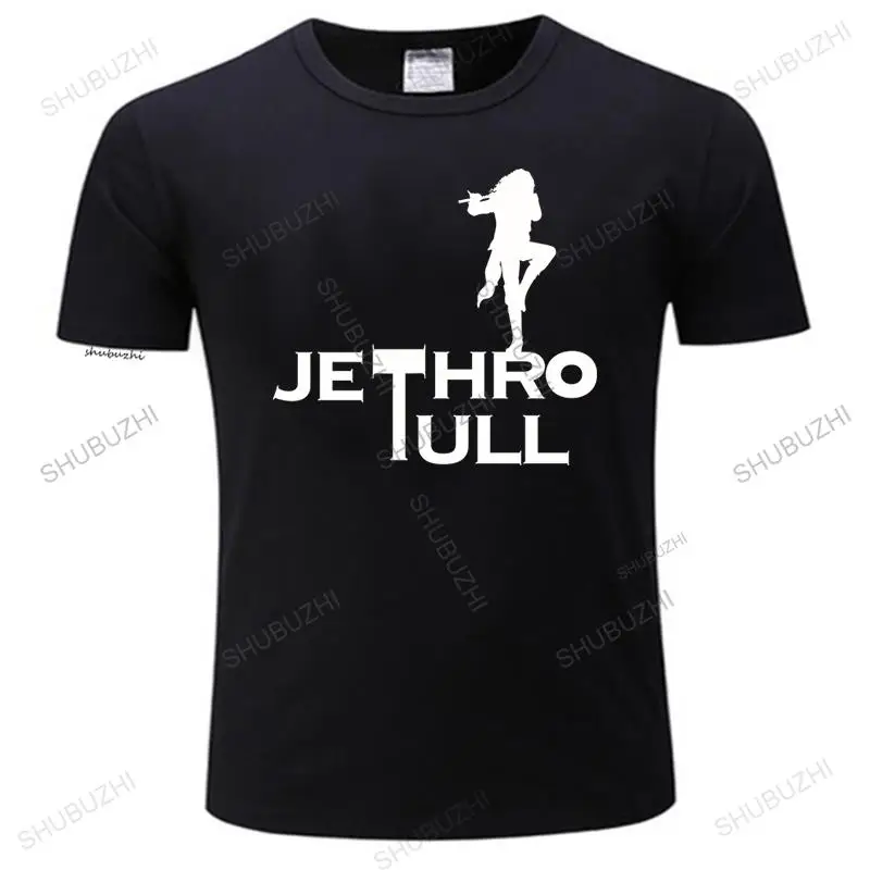

Fashion New JETHRO TULL IAN ANDERSON - Aqualung Flute Men's Black Tee-Shirt Men T Shirt Print Cotton Short Sleeve T-shirt