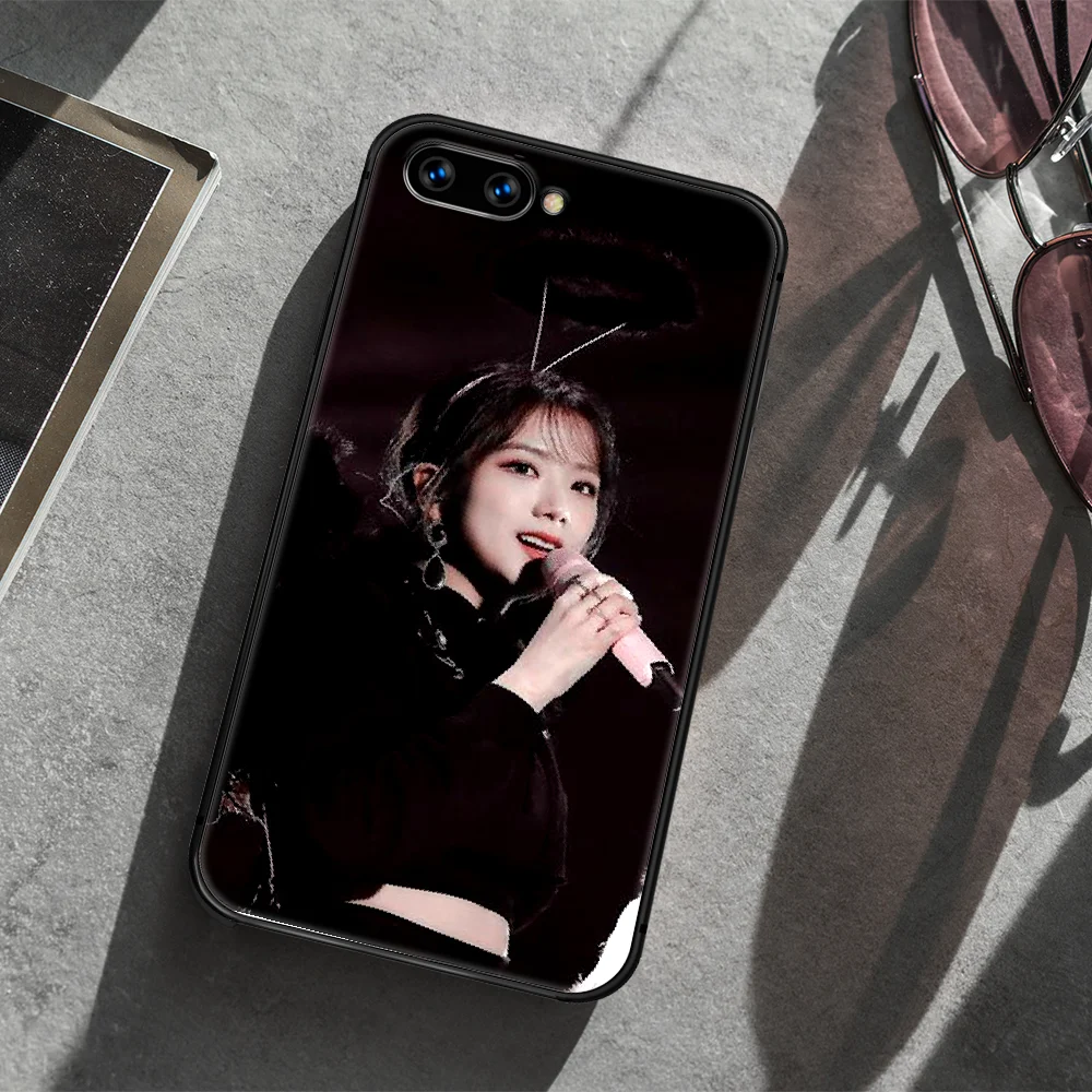 

BLACKPINKS JISOO Phone Case Cover Hull For HUAWEI honor 7a 8 8s 8a 8x 9 9x 10 20 i Lite Pro black Shell Trend Funda Silicone
