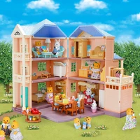 2021 new forest family 112 simulation villa miniatures 35th anniversary dollhouse furniture accessories for girl christmas toy