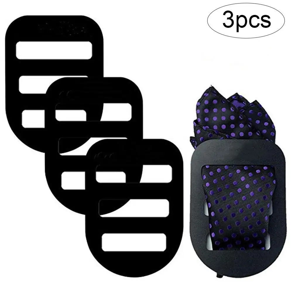 

3PCS Men's Suit Pocket Handkerchief Fixed Clip Board Handkerchief Support Board Fixing Plate