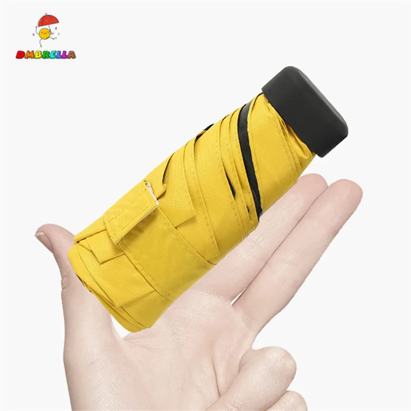 Карманный мини зонт DMBRELLA дождевой женский Ветрозащитный прочный 5 складных