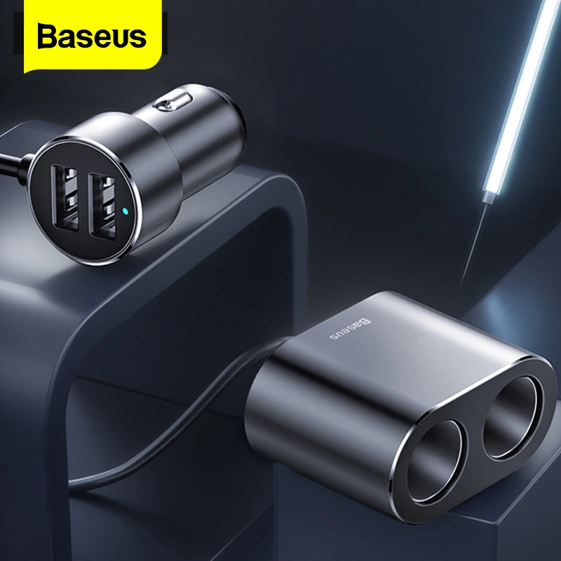 

Разветвитель автомобильный Baseus, 12-24 В, 100 Вт