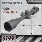 Оптический прицел Hugo 6-24x50GT SFP Vector Optics, 1 дюйм, монотрубка 5,56 мА, сброс нуля и блокировка револьвера, точка с подсветкой, подходит для охоты, 308 мм