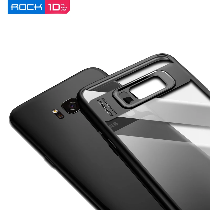 Для samsung Galaxy S8+ чехол ROCK полный защитный тонкий ТПУ и акриловый прозрачный чехол на заднюю панель для samsung S8 Plus чехол