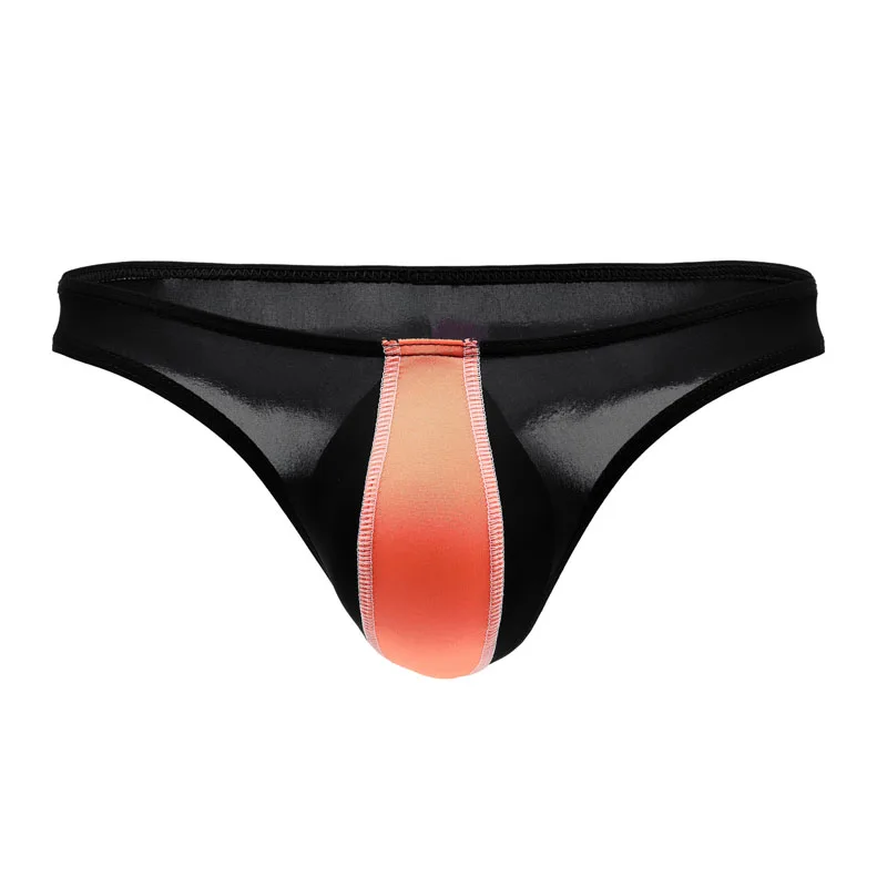 New Summer Sexy Underwear Men Briefs Shorts Cueca Thin Ice Silk Low Waist Panties Solid U Conve Pouch Seamless |