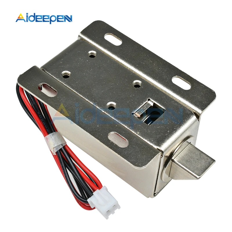 DC 12V 0.6A 600mA Электрический электромагнитный язычковый замок с проводом для электрического управления выдвижной ящик шкафа замки электронные замки