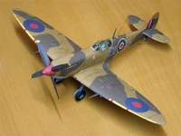 133 scale uk supermarine spitfire ixc diy handcraft paper model kit puzzles handmade toy diy