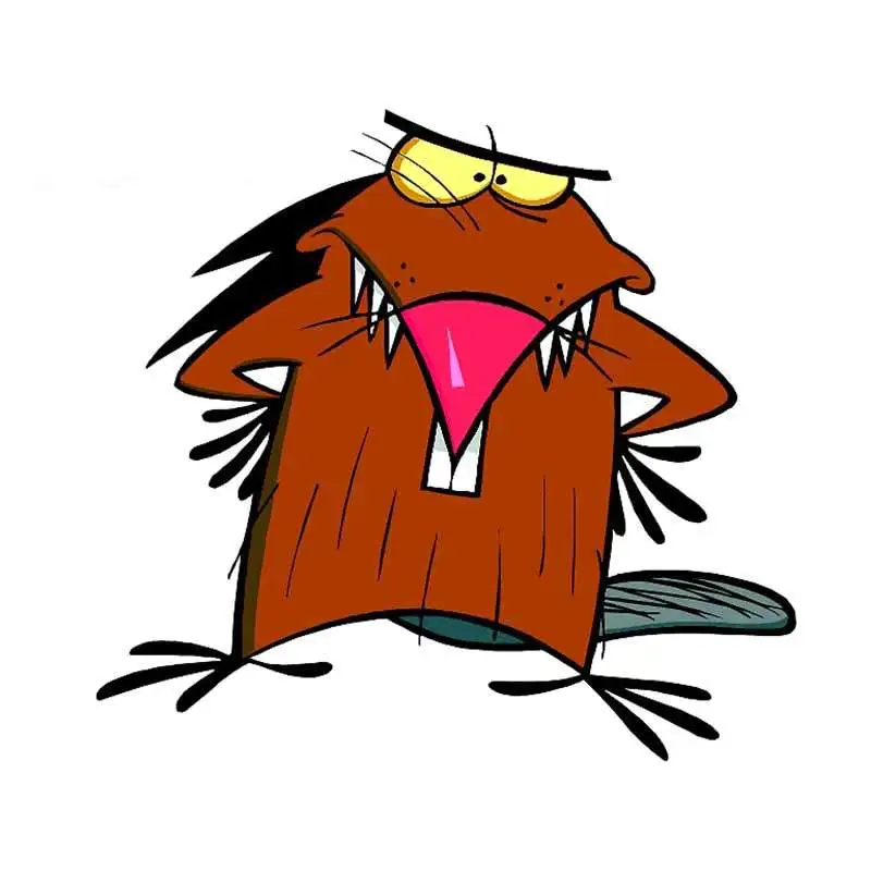 

13cm for The Angry Beavers Motorcycle Car Stickers Air Conditioner Decal Custom Printing Waterproof Decor