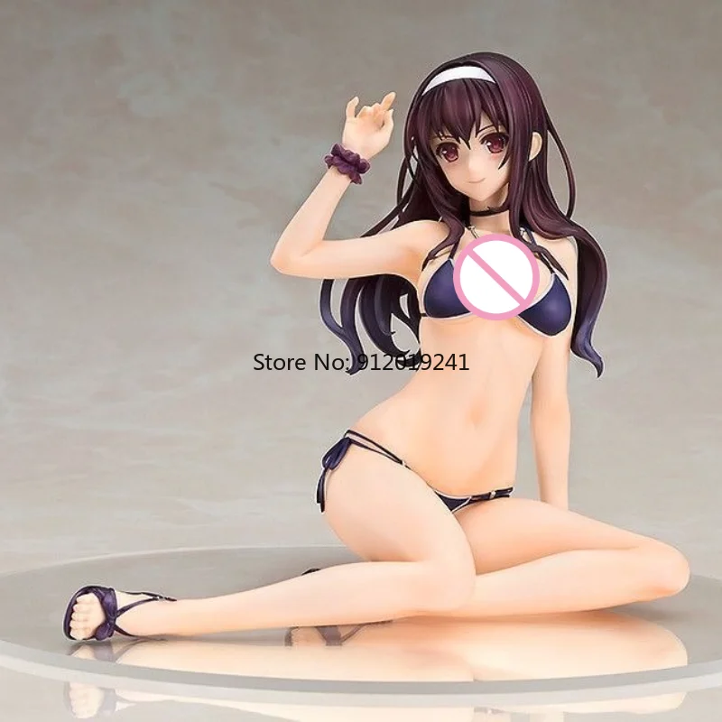 

Anime Saekano Kasumigaoka Utaha Swimsuit Ver. PVC Sexy Action Figure How to Raise a Boring Girlfriend Model Toys Doll 14cm