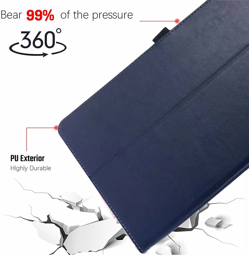 

For Samsung Galaxy Tab A7 10.4 2020 Tablet Cases Lightweight Folding Stand Cover For Galaxy Tab A7 SM-T500 T505 Case Cover +Pen